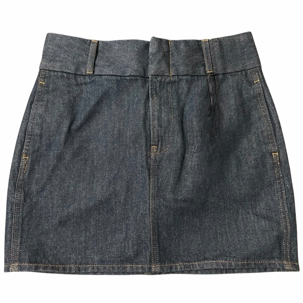 Express Dark Wash Denim Mini Skirt High Rise Size 0